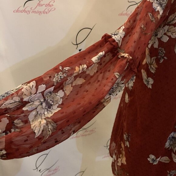 Japna. Size M. Mini Dress or Top. "Dotted Swiss" type Semi Sheer Lined. B10. - Picture 4 of 5